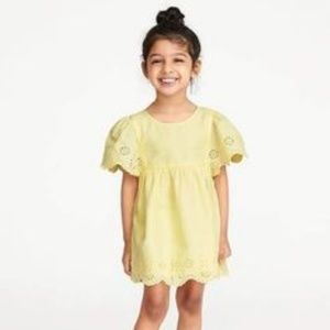 Flutter sleeve eyelet Dress